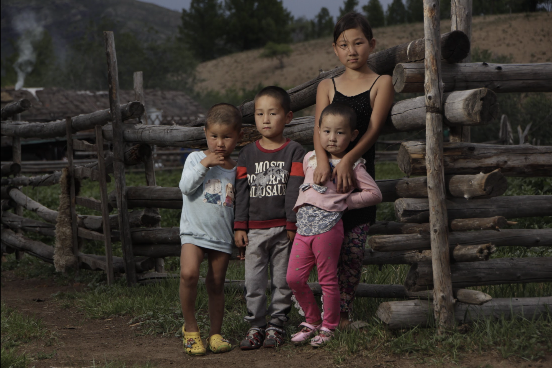 Bulgan province, Mongolia kids portrait photo by Amirdash